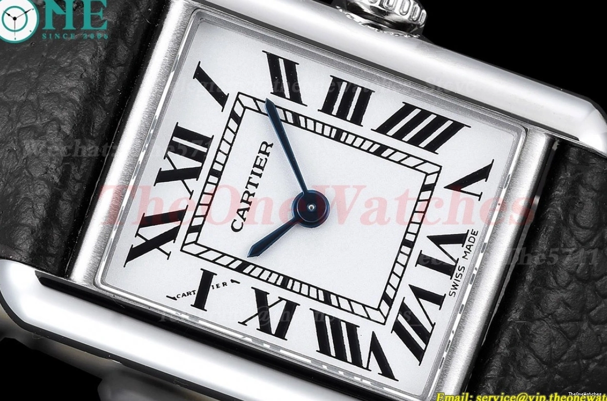 K11F On Black Strap Small Quartz Tank Must dial White 0513